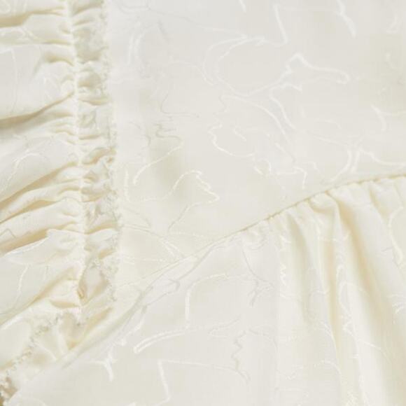 Ba&sh Solstice Flutter Top in Ecru Size Large Gently Used Quiet Luxury Workwear - Picture 6 of 7